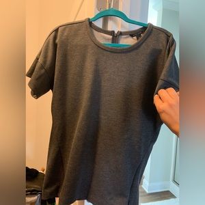 Sweatshirt, oversized, short sleeve top